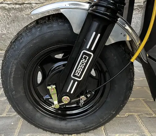 Грузовой электроскутер-самосвал трехколесный CROSSER Cargo 18" (1500W, 72V, 58Ah) Серый - фото 10