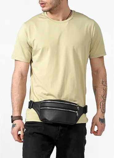 Чоловіча поясна сумка бананка Sambag 31х12х5 см 000200334 - фото 9