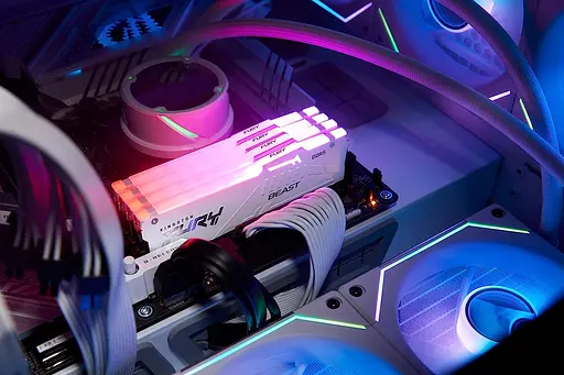 Память для ПК Kingston DDR5 32 ГБ 6000 FURY Beast Белый RGB EXPO - фото 4