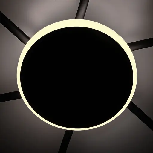 Світильник Videx під лампу 3xGX53 накладний з підсвіткою чорний (VL-SPF20B-BB) - фото 4