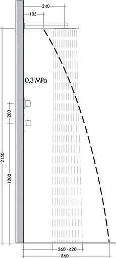 Верхний душ Hansgrohe Raindance Rainfall 180 2jet хром 28433000, Хром - фото 6