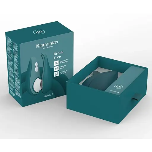 Вакуумний стимулятор Womanizer Liberty 2 Dark Petrol - фото 8