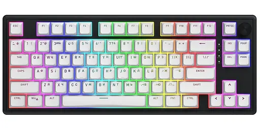 Клавіатура HATOR Skyfall 80 Wireless ENG Black White (HTK3180) - фото 1