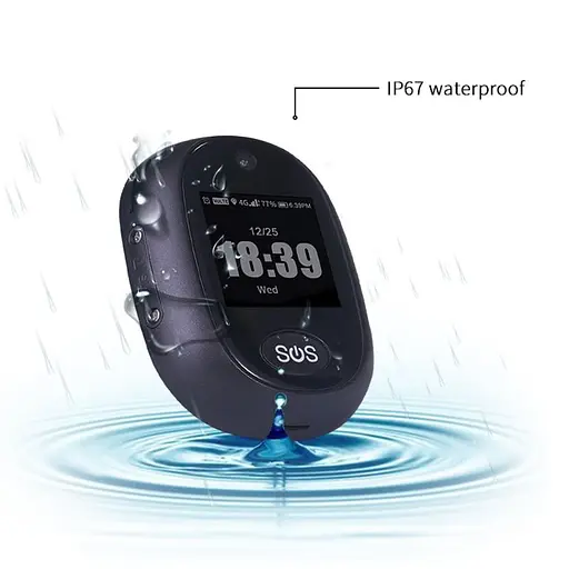 GPS трекер брелок 4G для детей и пожилых людей, с камерой, сенсорным экраном, кнопкой SOS, аудиозвонком, шагомером VJOYCAR RF-V45 (100627) - фото 7