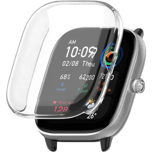 Чехол-накладка DK Silicone Face Case для Xiaomi Amazfit GTS 4 (clear)