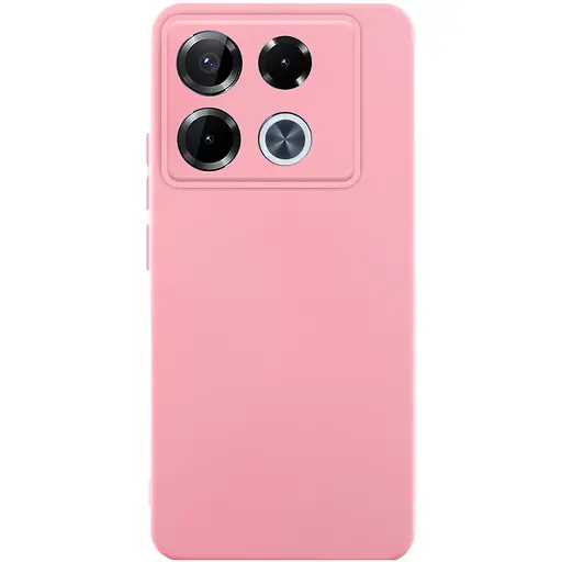 Чехол TPU GETMAN Liquid Silk Full Camera для Infinix Note 40 Pro 4G Розовый / Pink