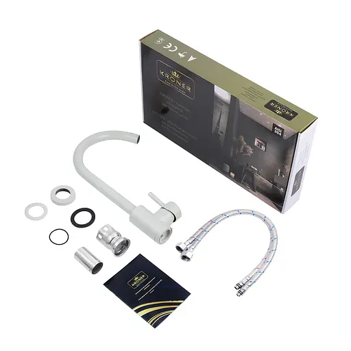 Смеситель для кухни Kroner KRP Edelstahl Klassisch - GRA035 CV023005 Серый - фото 9