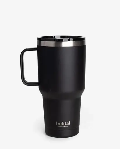 Термостакан SmartShake Bohtal с ручкой из нержавеющей стали Tumbler Black 900 мл (11281601) - фото 2