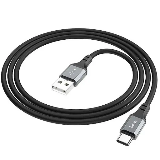 Кабель Hoco X86 Spear Silicone Type-C to Type-C 60W (1m) Black