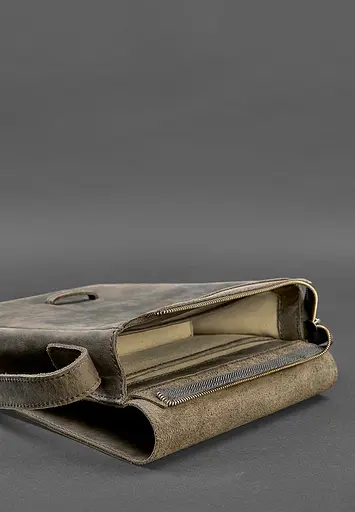 Чоловіча шкіряна сумка-месенджер Esquire темно-коричнева - фото 5