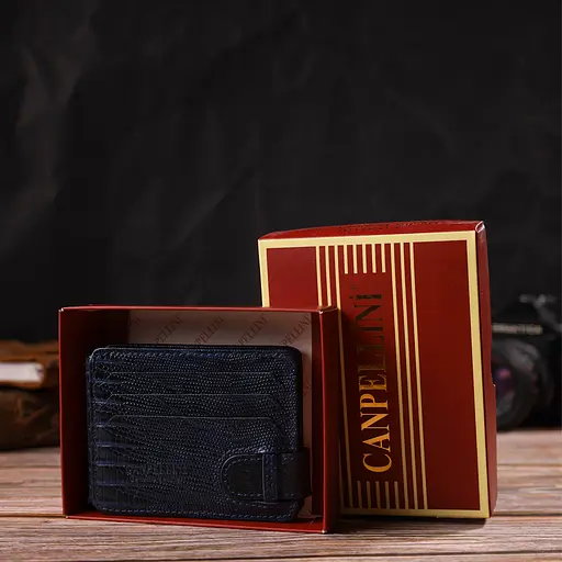 Мужской кожаный кошелек Canpellini 10.5х8х1 см acs0025585 - фото 9