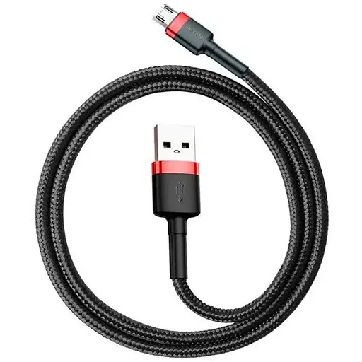 Кабель Baseus Cafule microUSB USB 2.4 A 1m CAMKLF-B91 черно красный