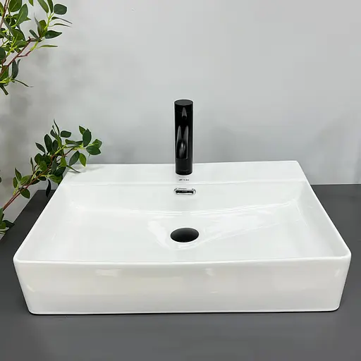 Умивальник VBI Padua M white накладний VBI-012201, Білий - фото 2