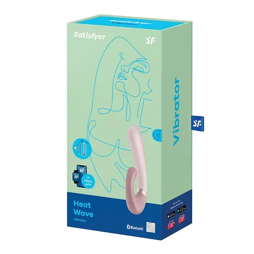 Вібратор-кролик Satisfyer Heat Wave 14х3.5 см рожевий - фото 4