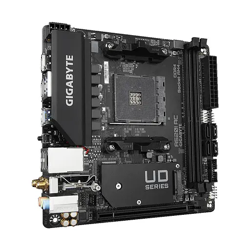 Материнська плата GIGABYTE A520I AC - фото 2