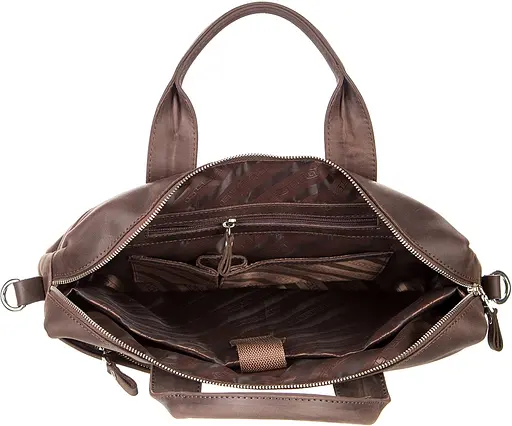 Чоловіча шкіряна сумка SHVIGEL 39х27х7-10 см sum0012575 - фото 3