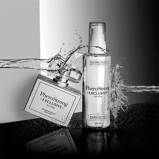 Масажна олія з феромонами для чоловіків PheroStrong Massage Oil Exclusive, 100 мл - фото 2