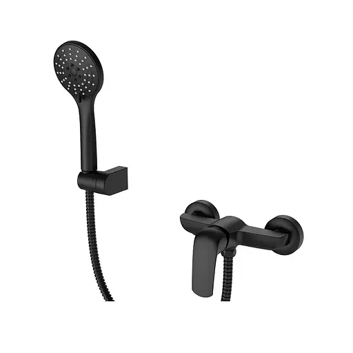 Змішувач для душу Koer KB-30008-05 KR3475 Чорний матовий - фото 1