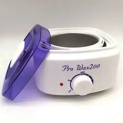 Воскоплав банковий Pro Wax 200 для депіляції нагрівач для воску з терморегулятором Біло Синій - фото 2