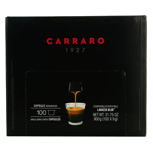 Уцінка. Кава в капсулах Carraro Lavazza Blue Puro Arabica, 100 капсул