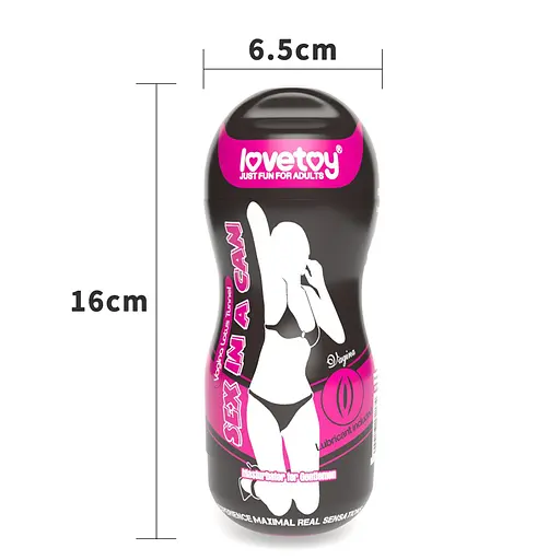 Мастурбатор Lovetoy Sex In A Can Vagina Lotus Tunnel тілесний - фото 2