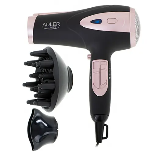 Фен для волосся Adler AD 2248 з іонізатором 2400 Вт Black - фото 4