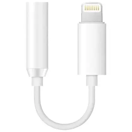 Аудиоадаптер Apple AUX 3.5 Lightning J-002 Bluetooth белый - фото 1