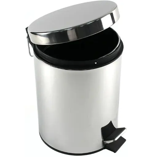 Відро для сміття Gedy Argenta 3л з педаллю (2609-13) Хром - фото 3
