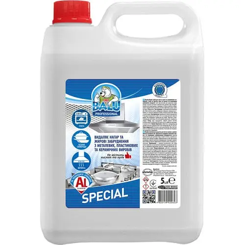 Засіб для миття кухні та алюмінієвих поверхонь професійний Balu Special 5 л