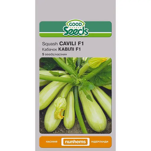Семена Кабачок Насіння України Кавили F1, 5 семян (311000)