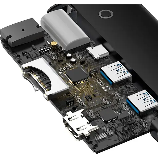 USB-хаб Baseus Lite Series 6-Port Type-C PD Hub (WKQX050101) [77934] - фото 6