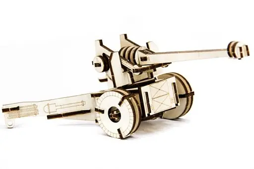Дерев'яний конструктор Гармата 49 деталей - фото 1