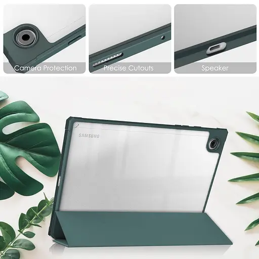 Чохол TPUCristal SlimTPU Spen holder Samsung Galaxy Tab A9 Plus SM X210 X215 X216 Темно-зелений - фото 2