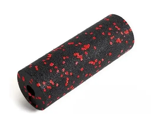 Набір для масажу та йоги PowerPlay PP_4091 EPP (2 м'ячики + валик масажер 15*5,3 см) Red + гумка 11 кг (PP_4091_Red) - фото 4