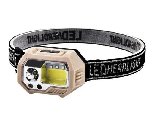 Налобний ліхтар із білим та червоним світлом SH-S9 із сенсором датчиком руху акумуляторний яскравий потужний Type-C XPE+COB+3SMD - фото 8