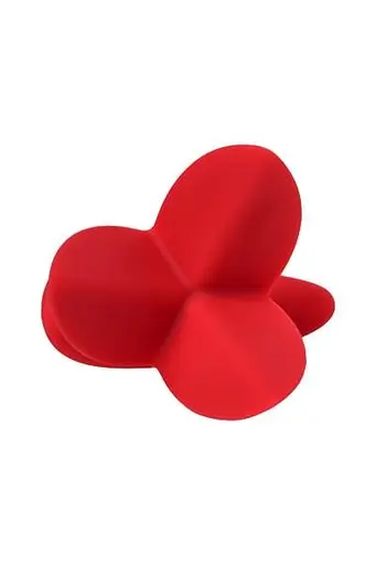 Анальная пробка ToDo Expander Plug Flower 9 см (красный) - фото 4