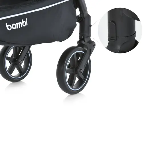 Детская прогулочная коляска-книга Bambi M 5723 Viva Ash gray Серая - фото 7