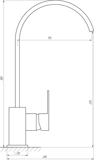 Змішувач для кухні Globus Lux Milano GLM-203L-Ftanke - фото 4