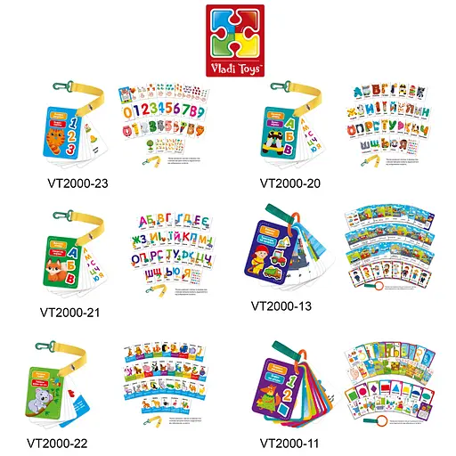 Набір навчальних карток "Цифри та рахунок" Vladi Toys VТ2000-23 укр - фото 2