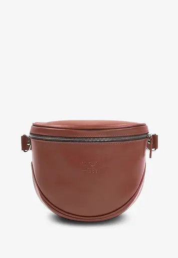 Шкіряна сумка поясна-кроссбоді Vacation світло-коричневий - фото 2
