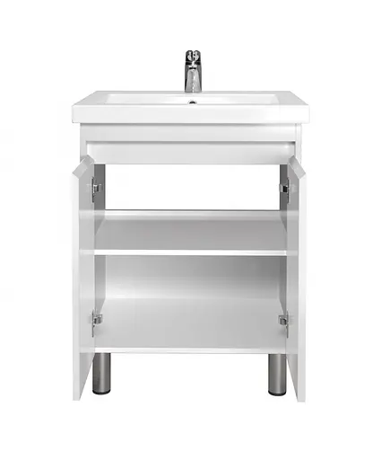 Тумба Мойдодир Сіті 60 з умивальником Como 60 Білий підлогова/підвісна Білий - фото 5