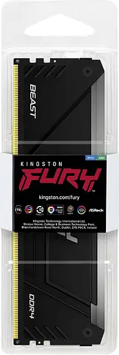 Оперативная память Kingston Fury 8GB DDR4 3200MHz Beast RGB (KF432C16BB2A/8WP) - фото 3