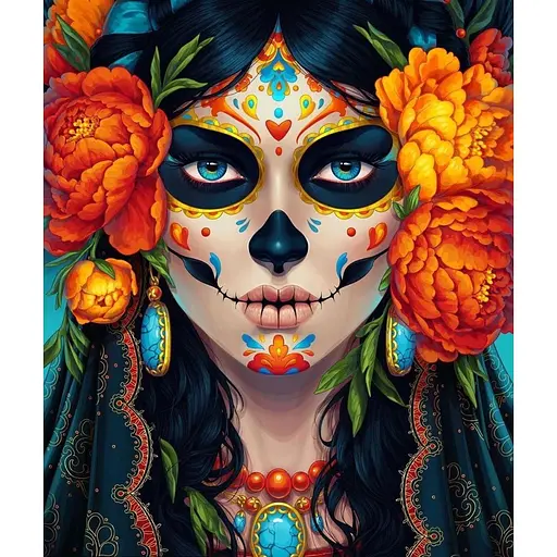 Картина по номерам Мексика в ее глазах Brushme 40x50 см разноцветная 000277018