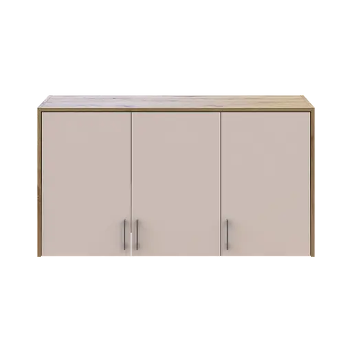 Антресоль высокая Doros Ронди Дуб Артизан/Кашемир 3 ДСП 121х52х65 (41516183) - фото 3