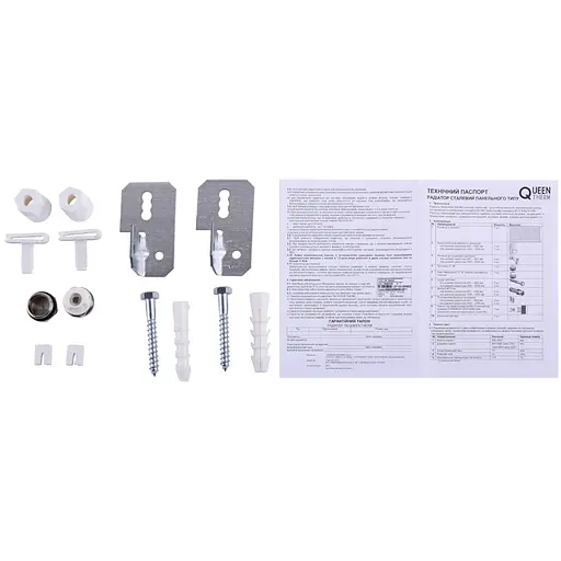 Радіатор сталевий панельний Queen Therm 22 бок 500x600, Білий - фото 2