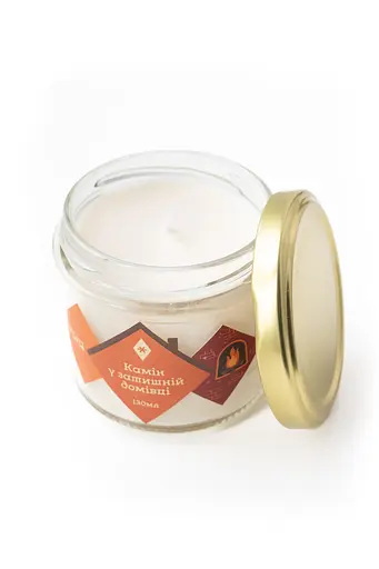 Свічка Камін у затишній домівці 130 мл 15 год Соєвий віск - фото 2