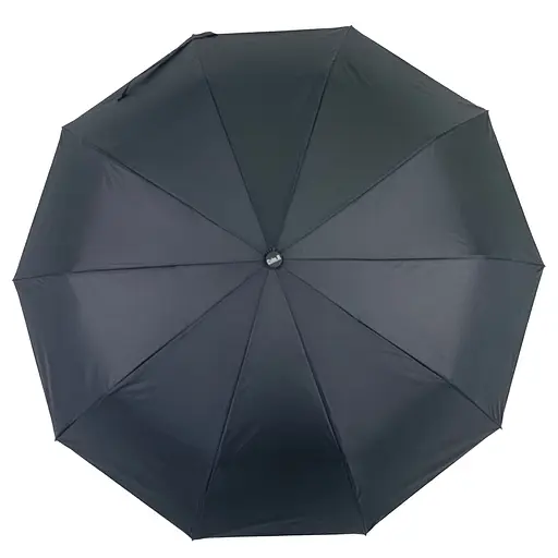 Мужской складной зонтик полуавтомат Calm Rain 100 см черный - фото 4