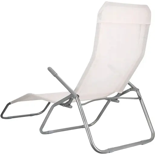 Крісло-шезлонг Jumi розкладний кремовий - фото 2