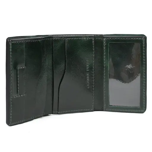 Небольшой женский кожаный кошелек Grande Pelle 8х10х2 см acs0032198 - фото 2