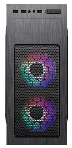 Корпус GameMax MT525-2U3TYC 500W FRGB Black (MT525-2U3TYC-500B) - фото 2